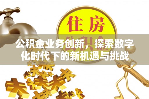 榕城公积金业务创新，探索数字化时代下的新机遇与挑战