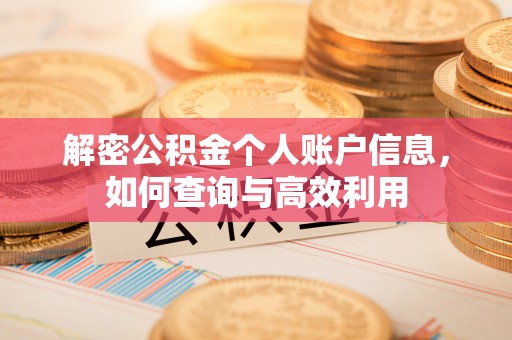 长葛解密公积金个人账户信息，如何查询与高效利用