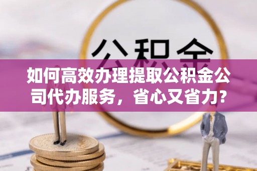 陆丰如何高效办理提取公积金公司代办服务，省心又省力？