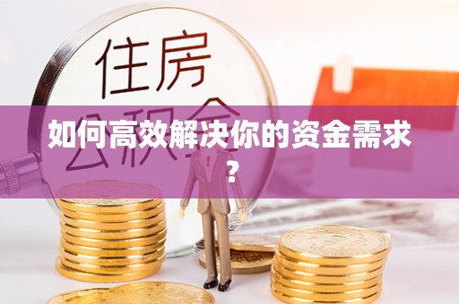 博望如何高效解决你的资金需求？
