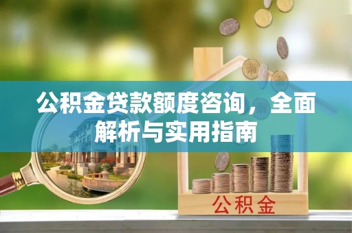 乳山公积金贷款额度咨询，全面解析与实用指南