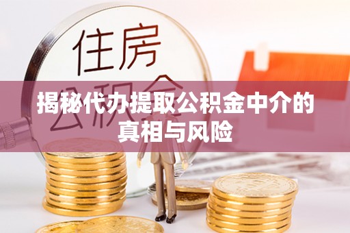 平镇揭秘代办提取公积金中介的真相与风险