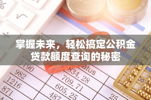桥西掌握未来，轻松搞定公积金贷款额度查询的秘密