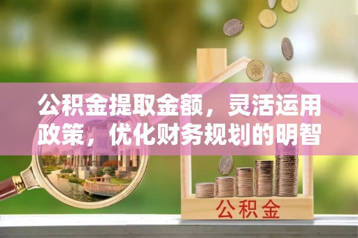 武义县公积金提取金额，灵活运用政策，优化财务规划的明智选择