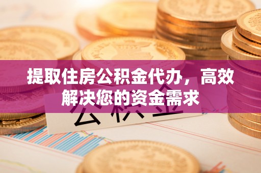 清城提取住房公积金代办，高效解决您的资金需求