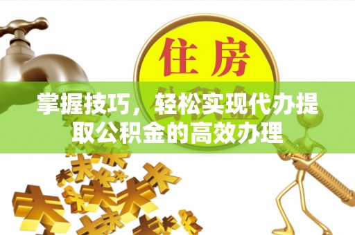 卢龙掌握技巧，轻松实现代办提取公积金的高效办理
