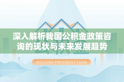 雁山深入解析我国公积金政策咨询的现状与未来发展趋势