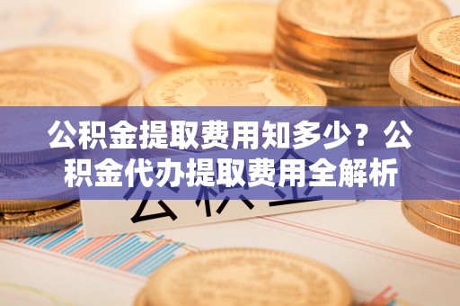 水里公积金提取费用知多少？公积金代办提取费用全解析
