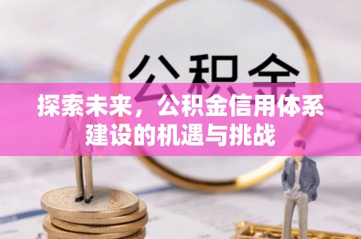 中正探索未来，公积金信用体系建设的机遇与挑战