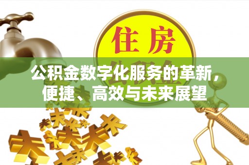 应县公积金数字化服务的革新，便捷、高效与未来展望
