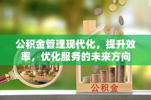 路竹公积金管理现代化，提升效率，优化服务的未来方向